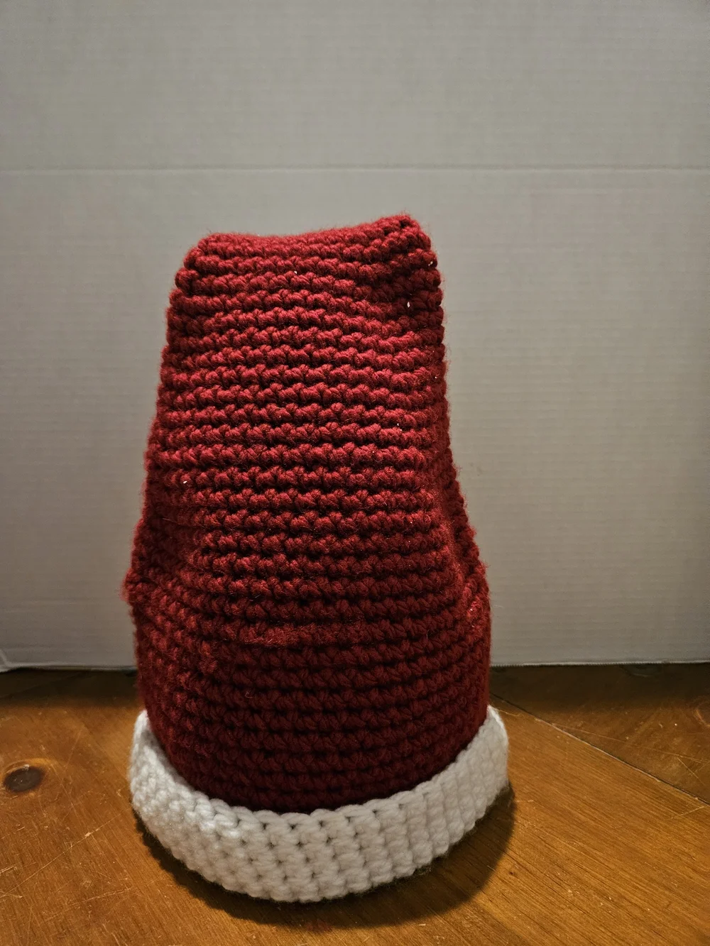 Red and White Crochet Santa Hat - Accessories